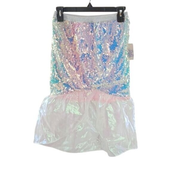 More Than Magic Swim Coverup Mermaid Sequins Pull On Girls Size L 10/12 - Picture 1 of 5